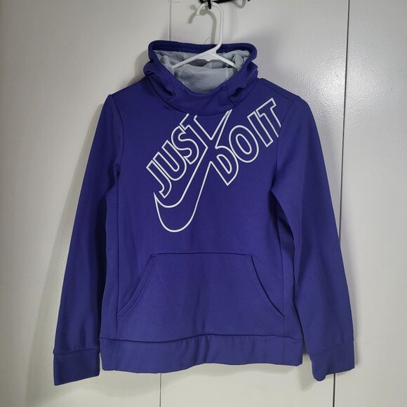 Nike Other - Nike Dri-Fit Girls Large Graphic Hoodie Sweatshirt JUST DO IT